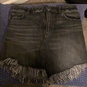 Free people black wash skirt